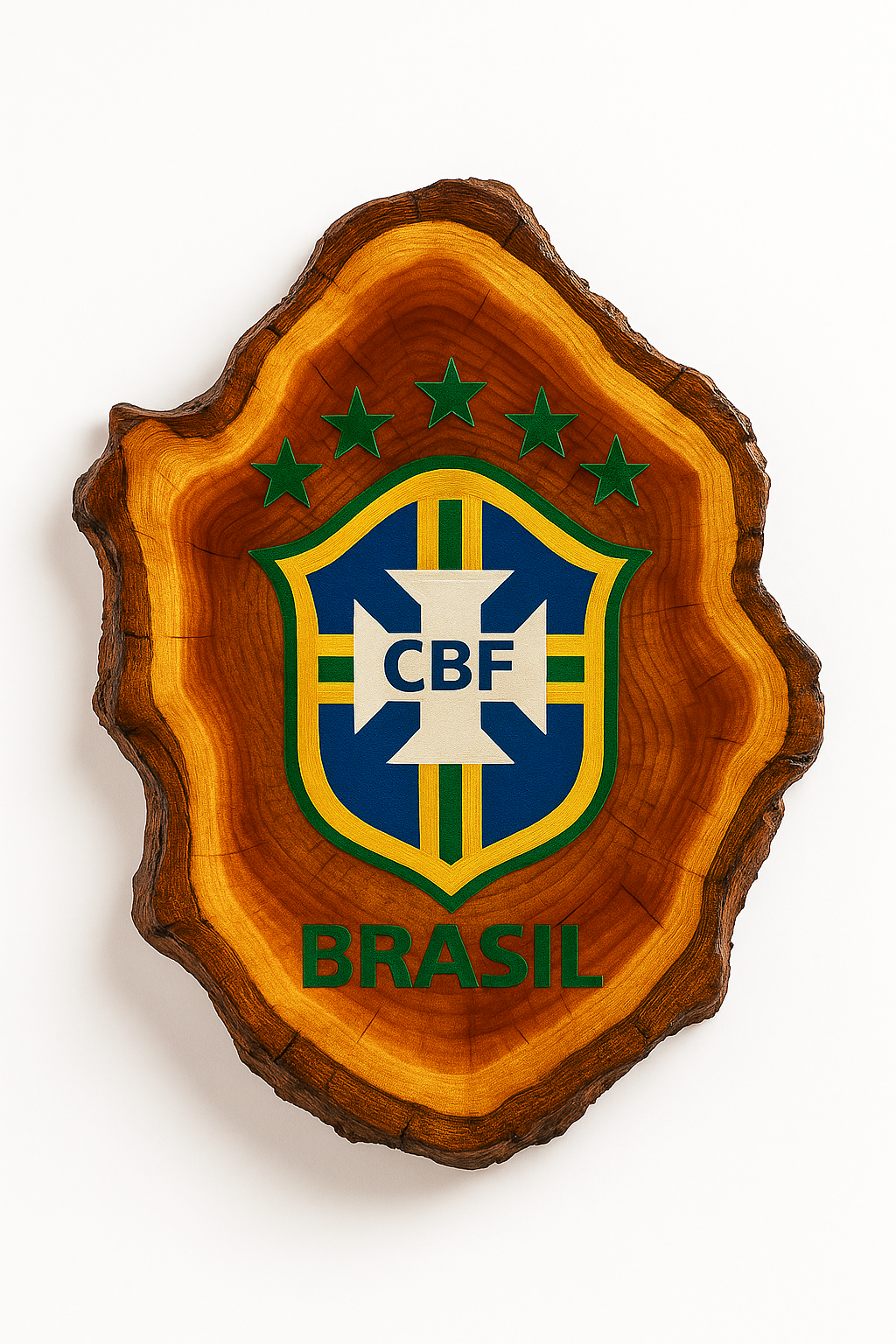 Tábua Rústica Personalizada -Brasil+ Kit Churrasqueiro